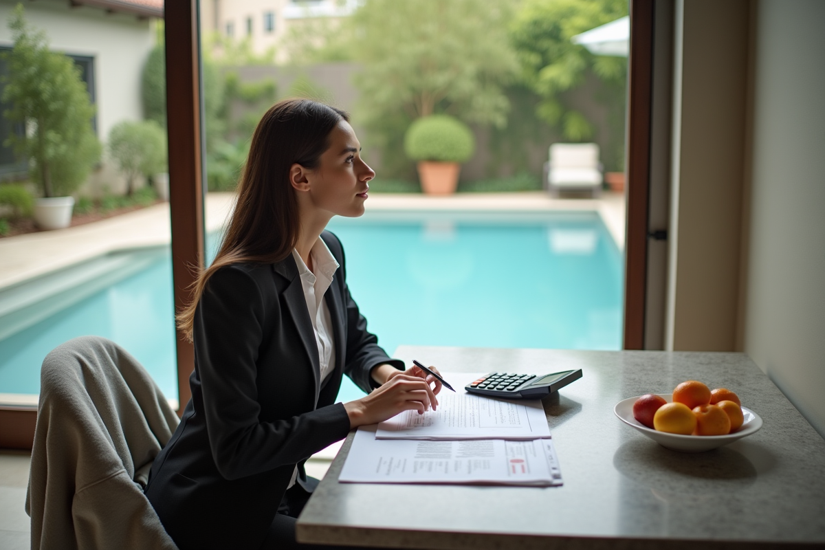 Jeune femme en tenue d