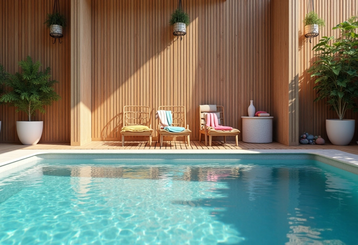 mur piscine